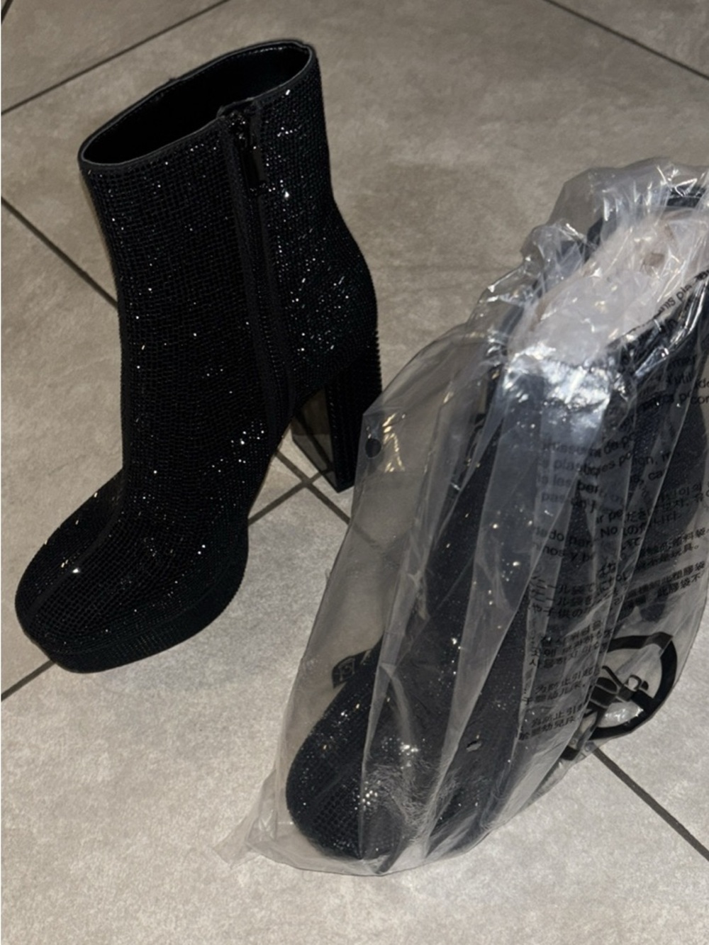Michael Kors Maxine Crystal Embellished Platform Boot size 7 women